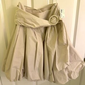 NWT Vintage Joseph Ribkoff Beige Bubble Hem Skirt